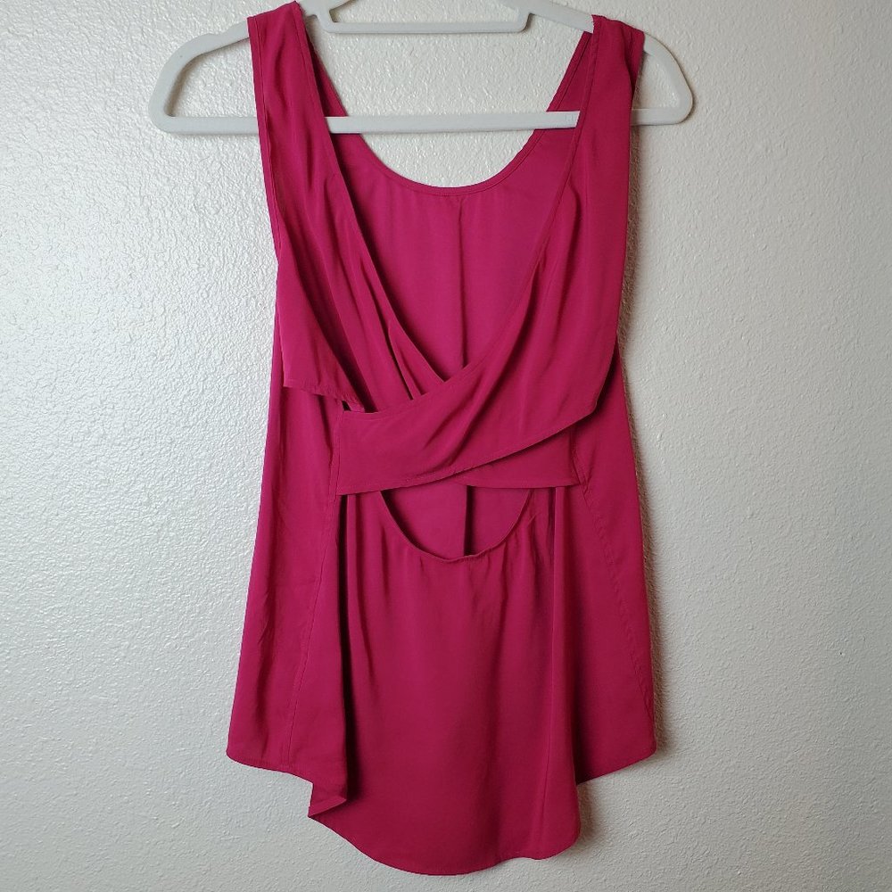 EXPRESS Camisole Tank Top Women’s size S Pink Strappy Cross Back